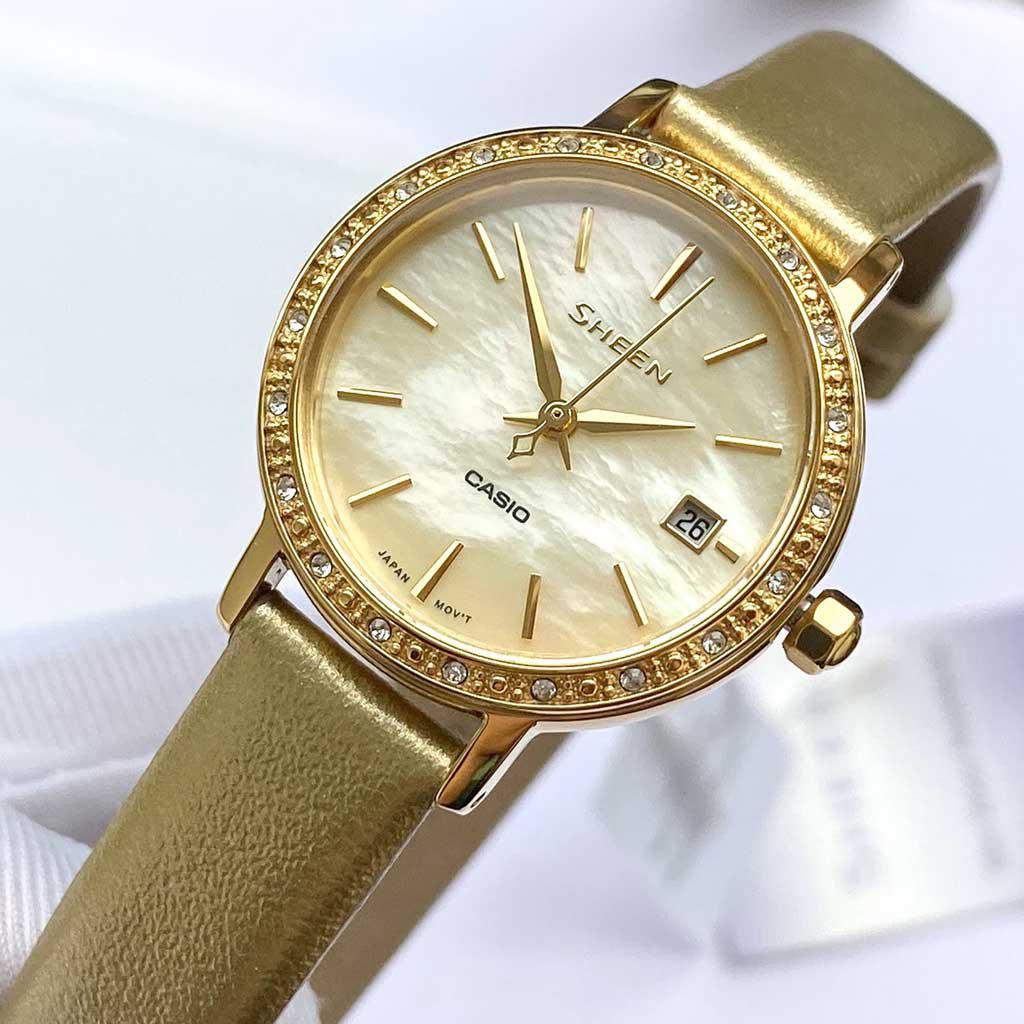 Đồng Hồ Nữ Casio Sheen SHE-4060GL-9AUDF Chính Hãng