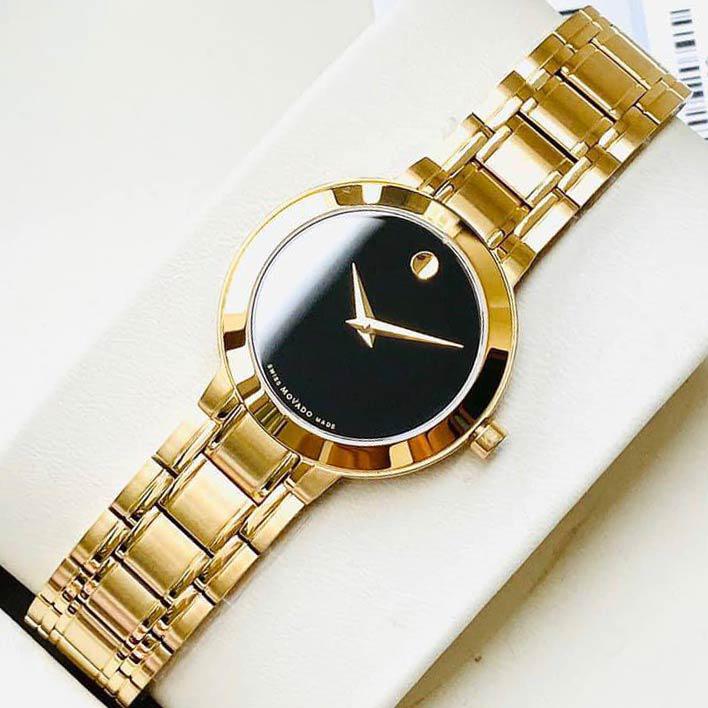 Đồng Hồ Nữ Movado 0607282 Women's Stiri Black Quartz Watch