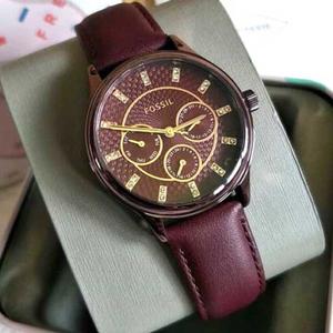 Đồng Hồ Fossil Sophisticate Multifunction Wine Leather Women's Watch BQ3285
