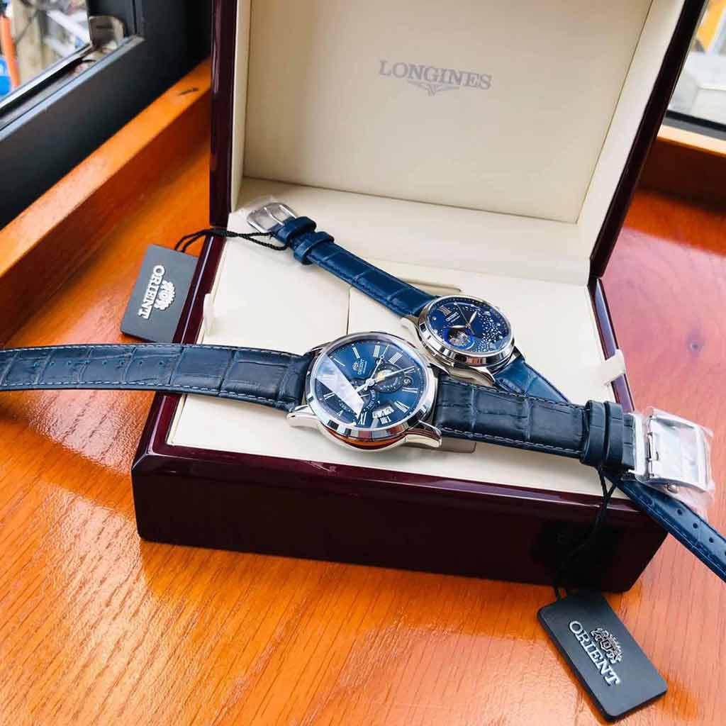 Đồng Hồ Đôi Orient Sun And Moon và Orient Blue Moon SAK00005D0 / RA-AG0018L10B 2