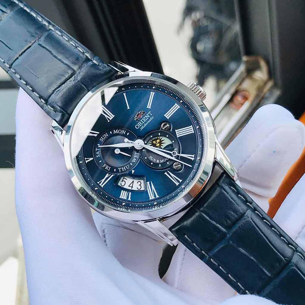 Đồng Hồ Đôi Orient Sun And Moon và Orient Blue Moon SAK00005D0 / RA-AG0018L10B 5