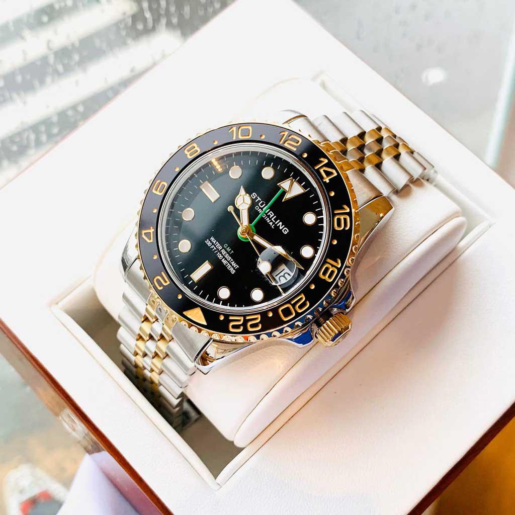 Đồng Hồ Nam Stuhrling Aqua-Diver 3968 Quartz Chính Hãng 1