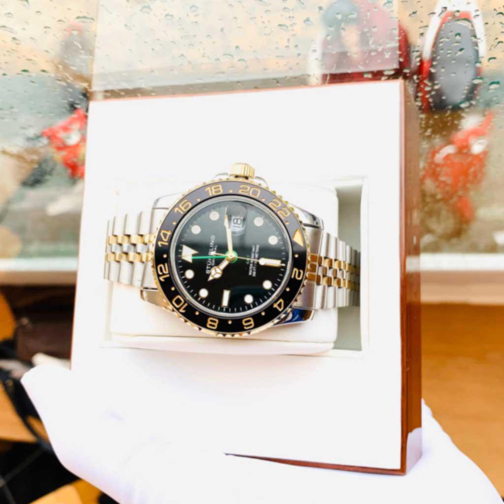 Đồng Hồ Nam Stuhrling Aqua-Diver 3968 Quartz Chính Hãng 4