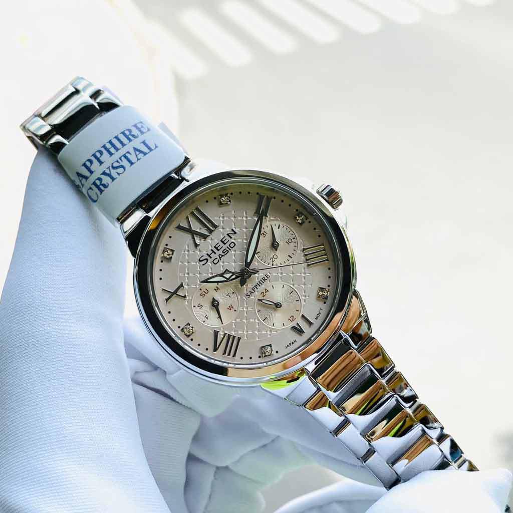 Đồng Hồ Nữ Casio Sheen Sapphire SHE-3511D-4AUDR 4