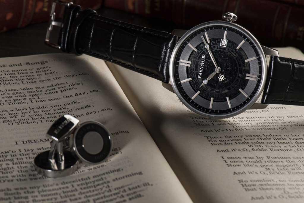 Thomas Earnshaw Moonphse Skeleton Automatic Men's Watch ES-8075-01 2