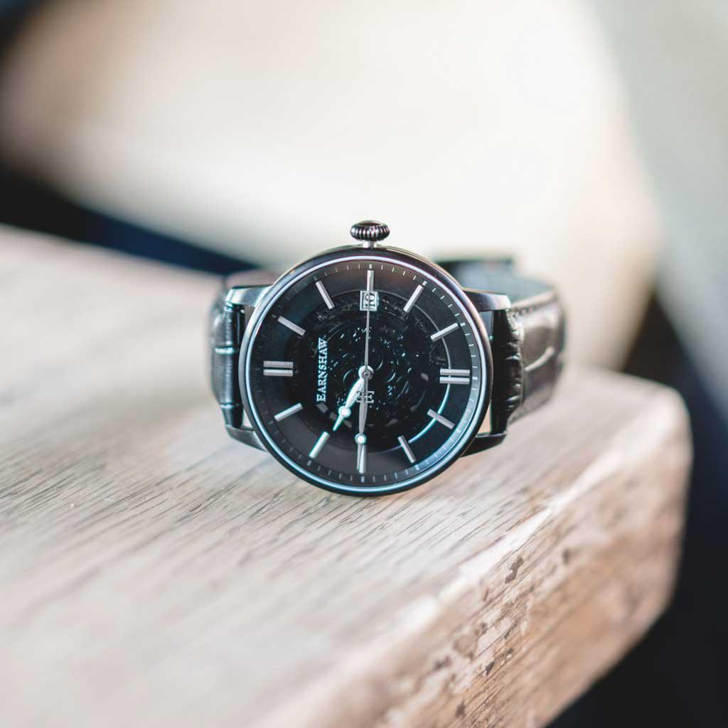 Thomas Earnshaw Moonphse Skeleton Automatic Men's Watch ES-8075-01 5