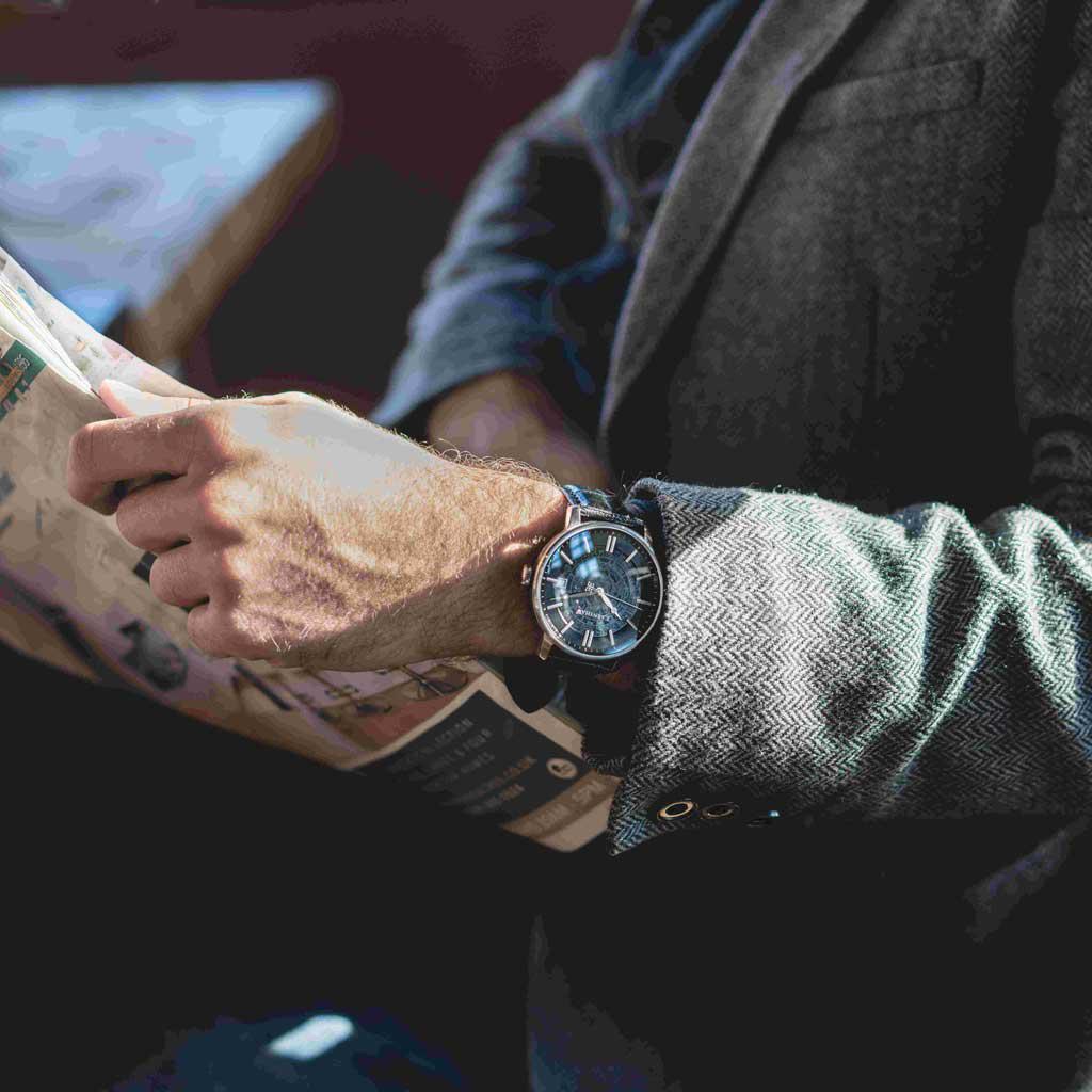 Thomas Earnshaw Moonphse Skeleton Automatic Men's Watch ES-8075-01 7