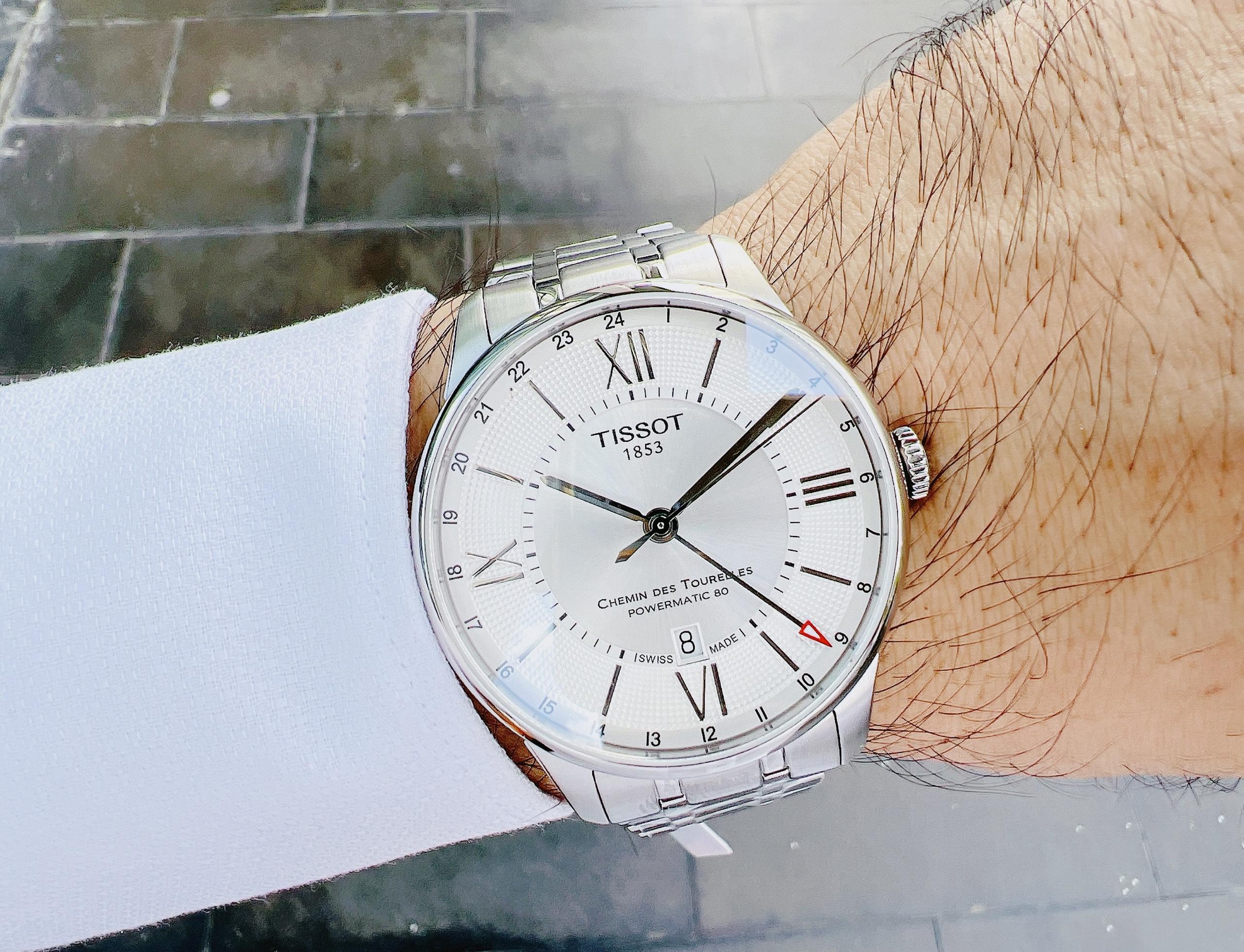 Đồng Hồ Nam Tissot Chemin Des Tourelles GMT White T099.429.11.038.00