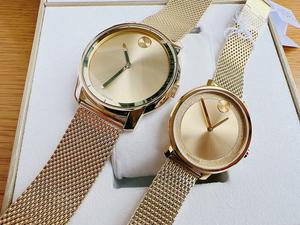 Đồng Hồ Đôi Movado 3600373 & 3600580 Bold Tone gold