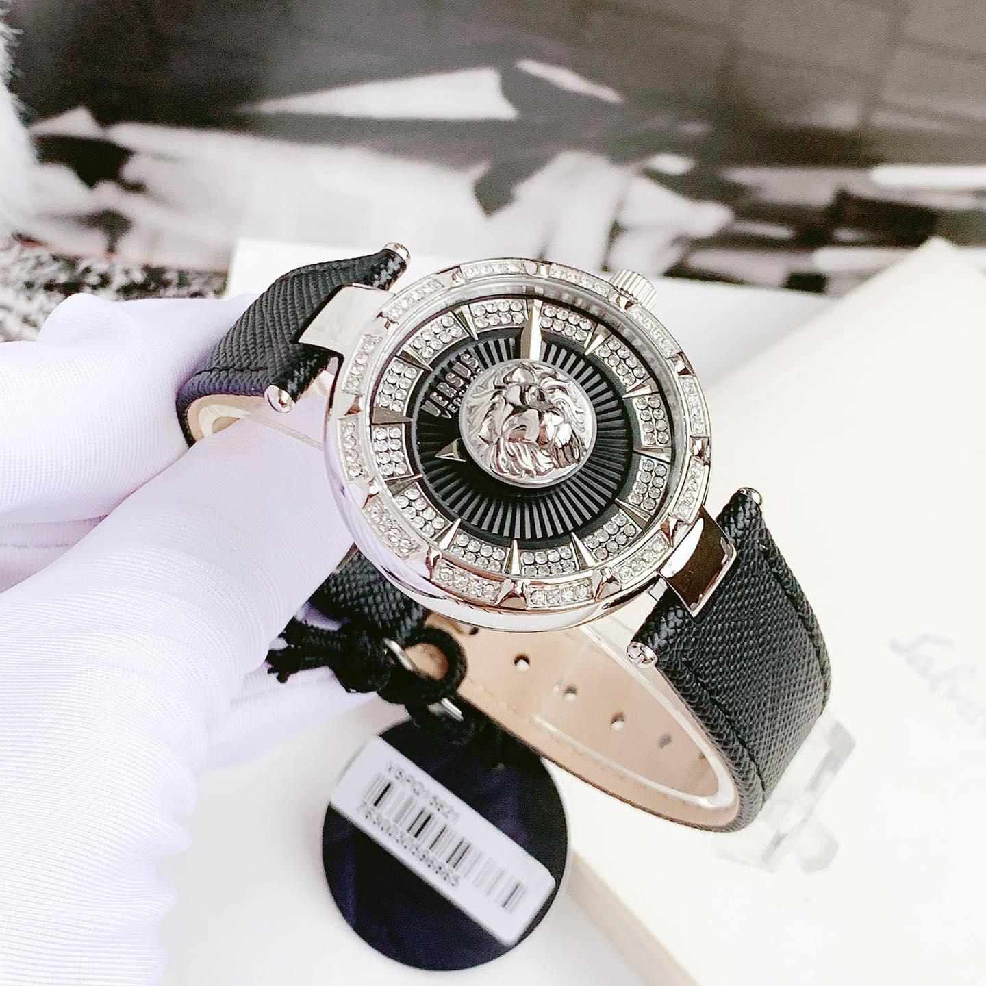 Versusby Versace Sertie Blue Dial Leather VSPQ15621 