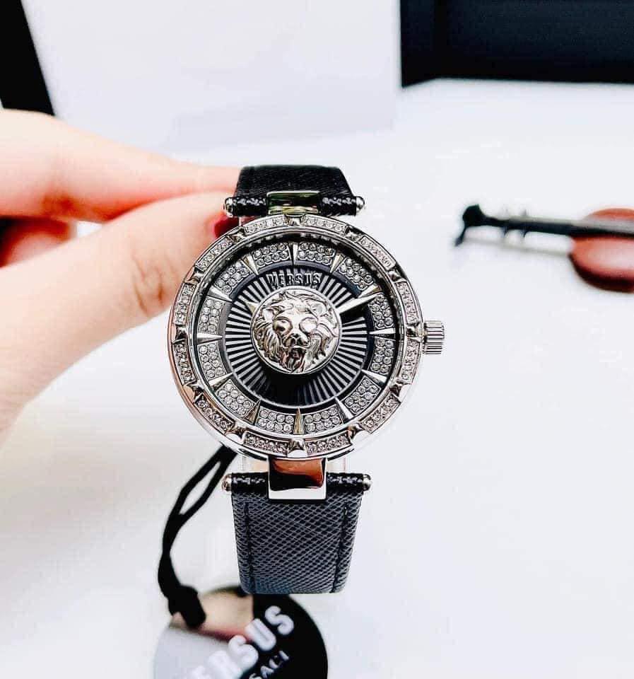 Versusby Versace Sertie Blue Dial Leather VSPQ15621 