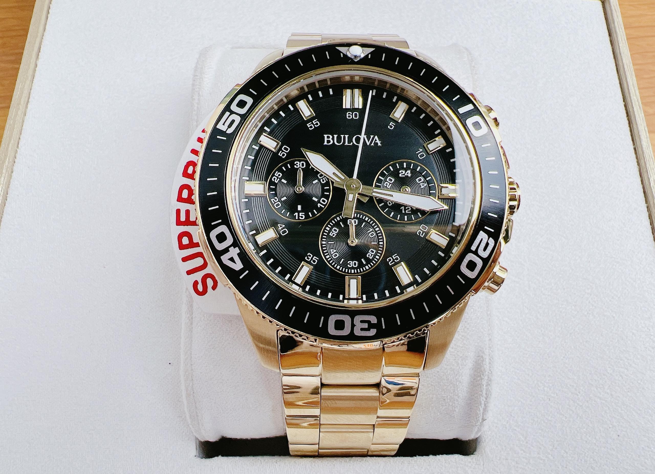 Bulova Men's Quartz Chronograph Gold 98A248