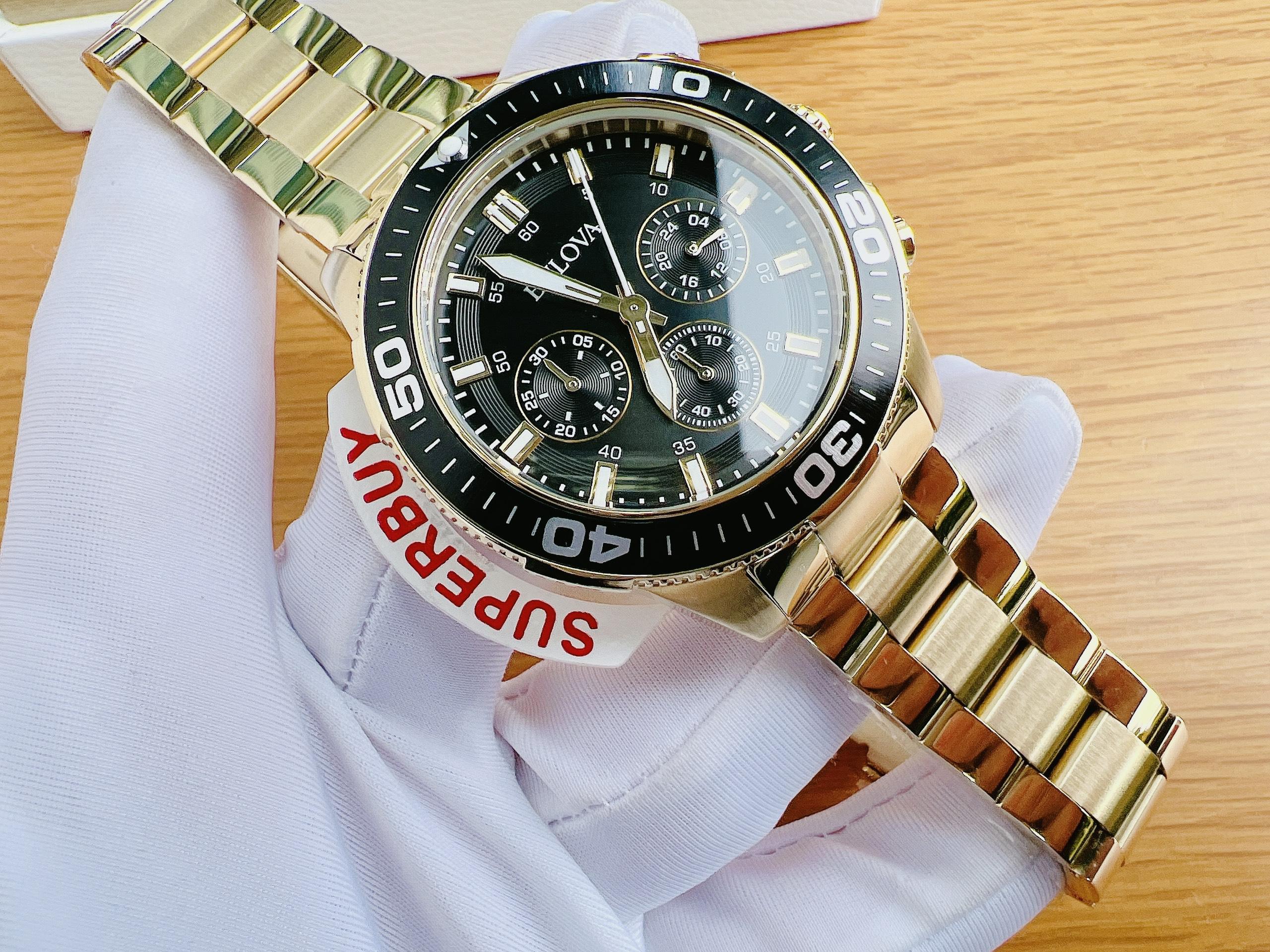 Bulova Men's Quartz Chronograph Gold 98A248