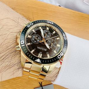 Đồng Hồ Nam Bulova Chronograph Gold 98A248
