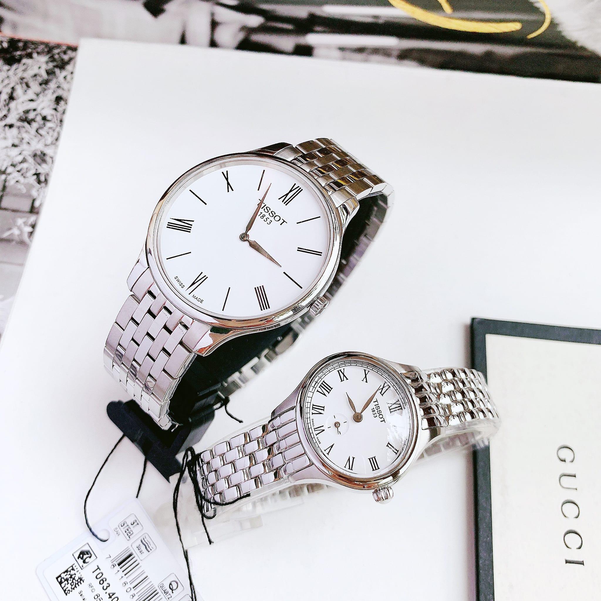 Đồng Hồ Đôi Tissot T063.409.11.018.00 & T103.110.11.033.00