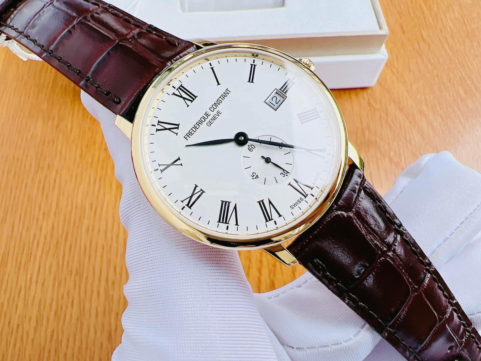 Đồng Hồ Nam Frederique Constant Slimline Gold - FC-245WR5S5