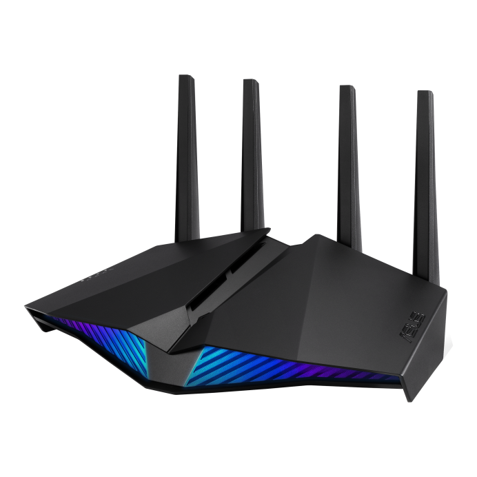 Router Wifi Gaming ASUS RT-AX82U, Băng tầng kép tốc độ 5400Mbps, Wifi 6 chuẩn 802.11ax MU-MIMO, Chíp xử lý tri-core 1,5Ghz