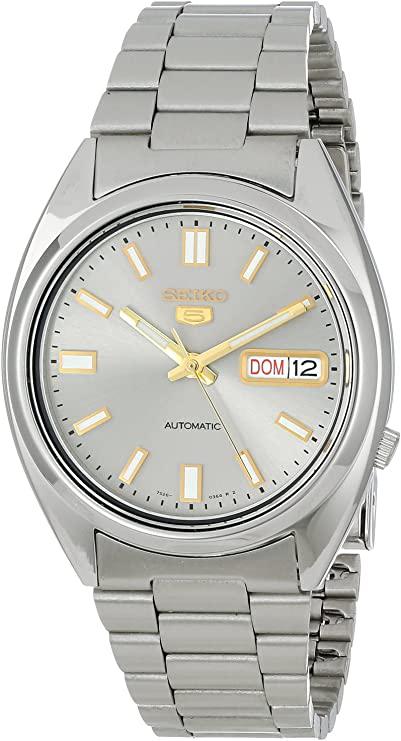 Đồng Hồ Nam Seiko 5 Automatic Grey Dial Stainless Steel Men's Watch SNXS75 Chính Hãng.