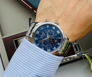 Đồng Hồ Nam Citizen Eco-Drive MoonPhase  AP1050-81L Dial Xanh Blue