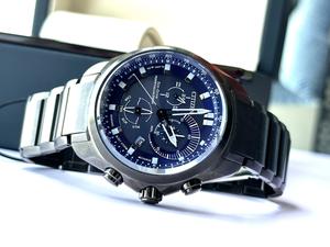 Đồng Hồ Nam Citizen Eco-Drive Chronograph Blue Dial Calendar Watch BL5607-54L