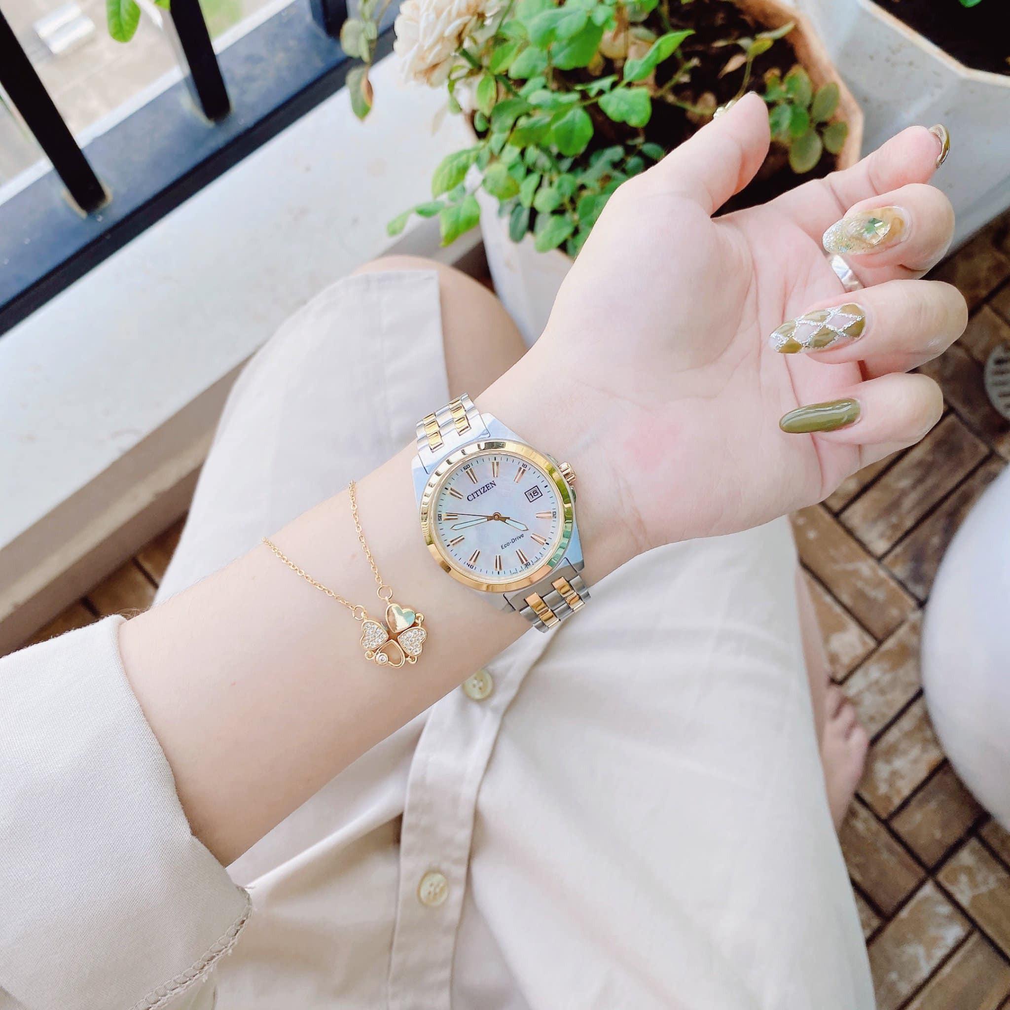 Đồng Hồ Nữ  Citizen Eco-Drive EO1224-54D Chính Hãng