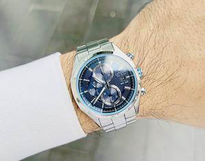 Đồng Hồ Nam Citizen Chronograph Blue Dial Men Watch CA0430-54M