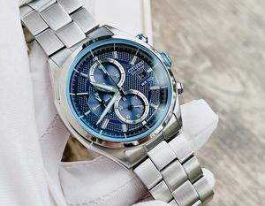 Đồng Hồ Nam Citizen Chronograph Blue Dial Men Watch CA0430-54M