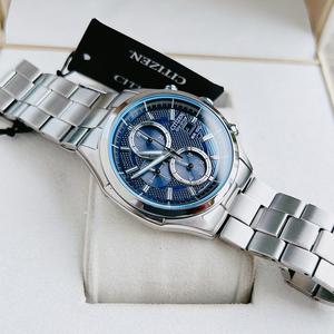 Đồng Hồ Nam Citizen Chronograph Blue Dial Men Watch CA0430-54M