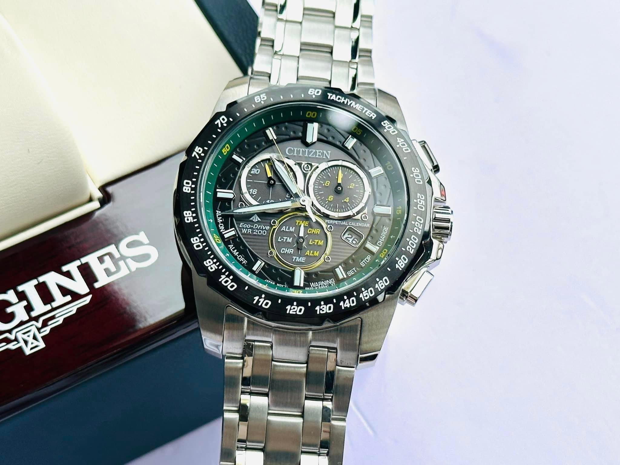 Đồng Hồ Nam Citizen Promaster MX Eco-Drive Chronograph Perpetual BL5578-51E