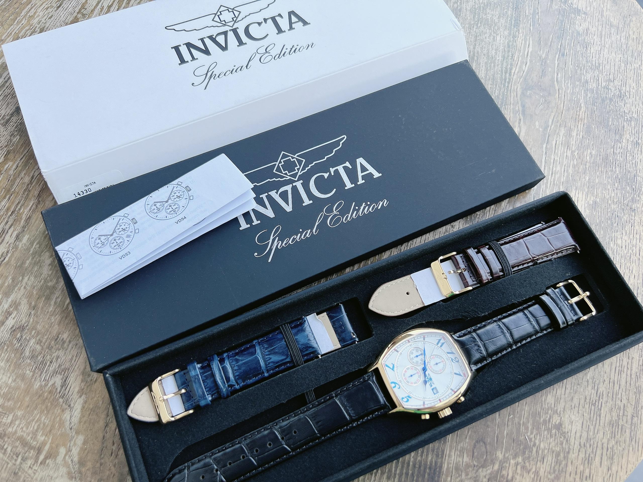 Đồng Hồ Nam INVICTA 14330  Limited Edition Pin Chronograph Dây Da