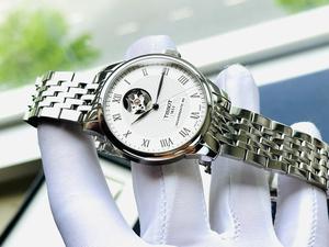 Đồng Hồ Nam Tissot Lelocle Powermatic 80 Open Heart  White - T006.407.11.033.02