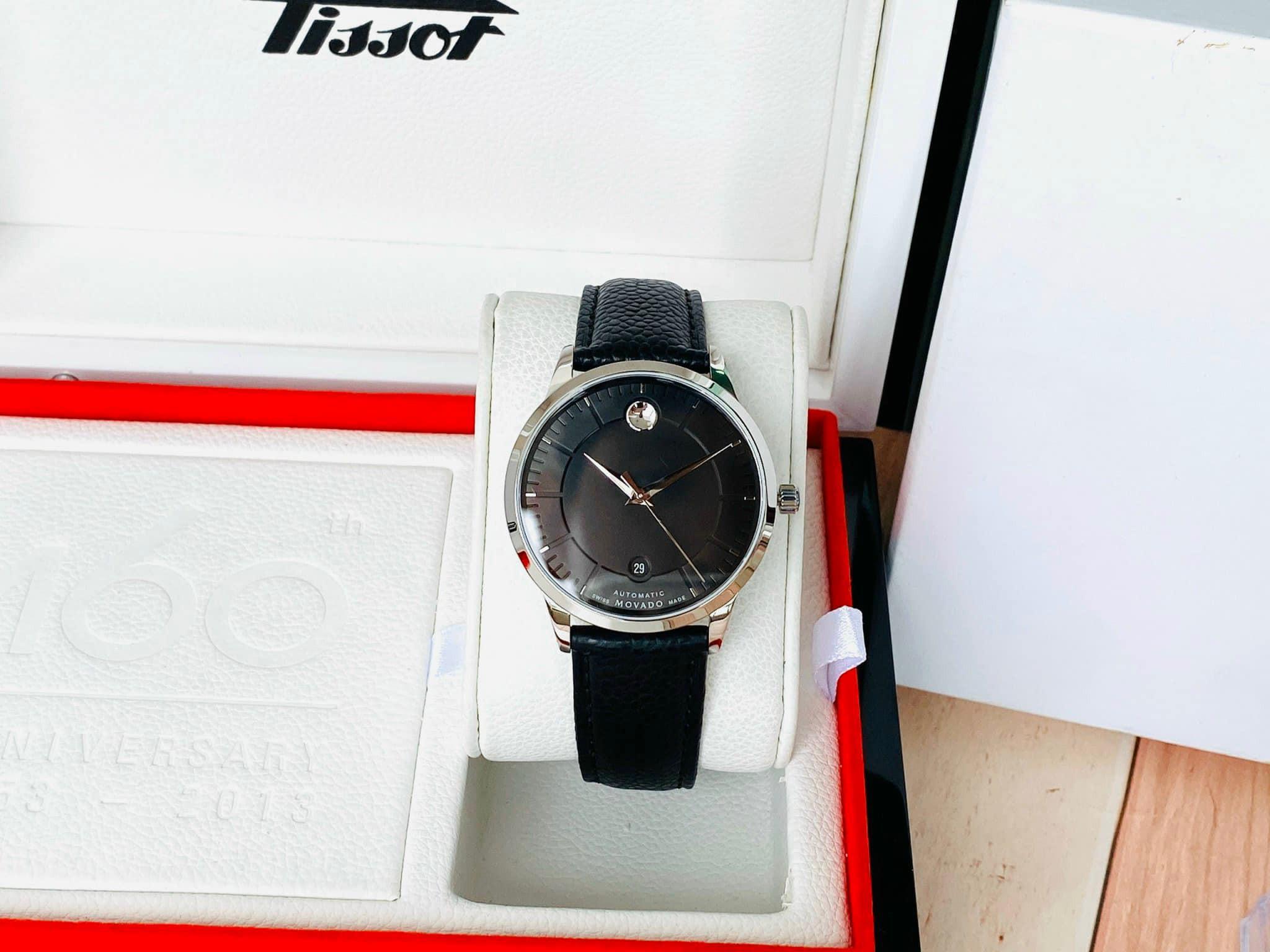 Đồng Hồ Nam  Movado Automatic Black Dial 0607607 Chính Hãng