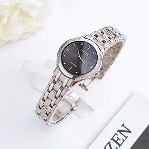 Đồng Hồ Nữ Citizen Eco-Drive GA1060-57E Black Dial Diamond Chính Hãng