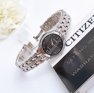 Đồng Hồ Nữ Citizen Eco-Drive GA1060-57E Black Dial Diamond Chính Hãng