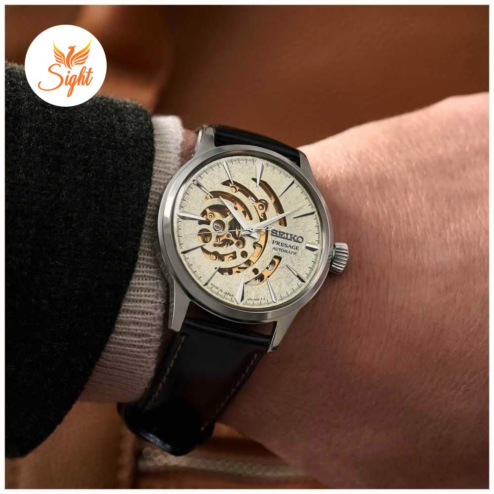 Đồng Hồ Nam Seiko Presage Cocktail Skeleton Time Star Bar Limited Editions SSA455J1 Chính Hãng