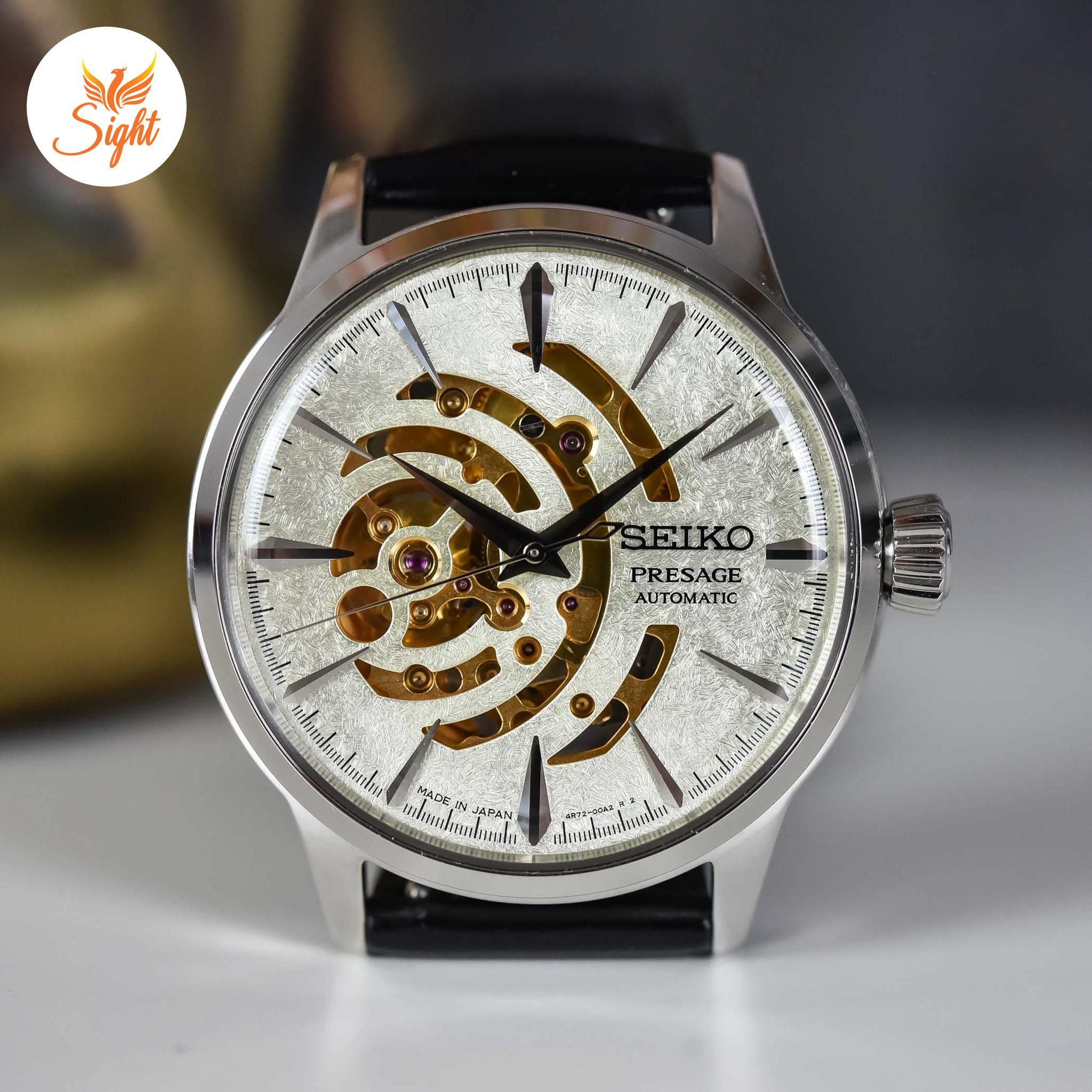 Đồng Hồ Nam Seiko Presage Cocktail Skeleton Time Star Bar Limited Editions SSA455J1 Chính Hãng