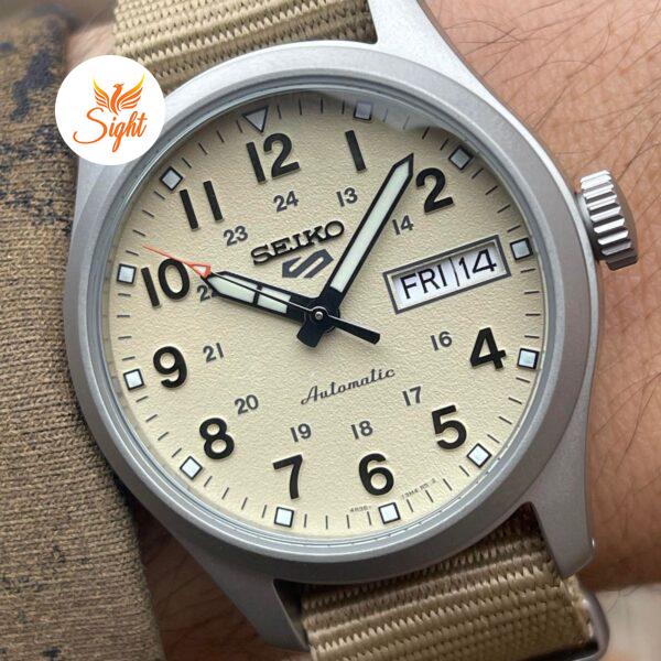 Đồng  Hồ Nam Seiko 5 Quân Đội SRPJ83K1 Chính Hãng