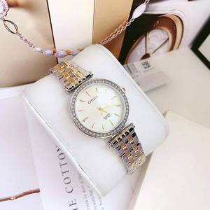 Đồng Hồ Nữ Citizen Quartz Crystal Mother of Pearl Dial Ladies ER0216-67D Chính Hãng