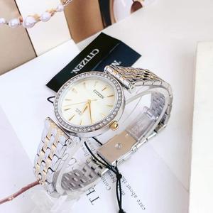 Đồng Hồ Nữ Citizen Quartz Crystal Mother of Pearl Dial Ladies ER0216-67D Chính Hãng