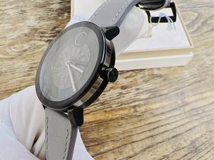 Đồng Hồ Nam Movado Bold Evolution Black Dial Leather Strap Watch 3600782 Chính Hãng