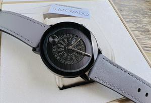 Đồng Hồ Nam Movado Bold Evolution Black Dial Leather Strap Watch 3600782 Chính Hãng