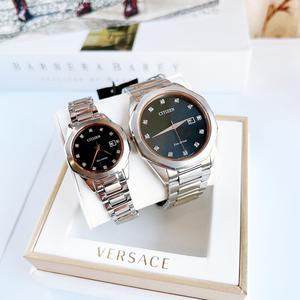 Đồng Hồ Cặp Citizen Eco-Drive BM7496-56G - EW2586-58E Corso Diamond Chính Hãng