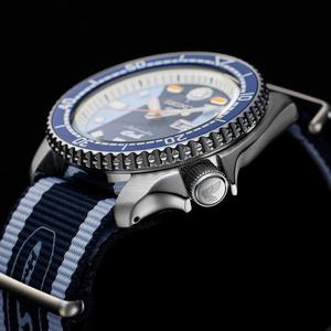 Đồng Hồ Nam Seiko 5 Sports X Honda Super Cub III Automatic Blue Dial Blue NATO Strap Mens Watch SRPK37K1 Chính Hãng