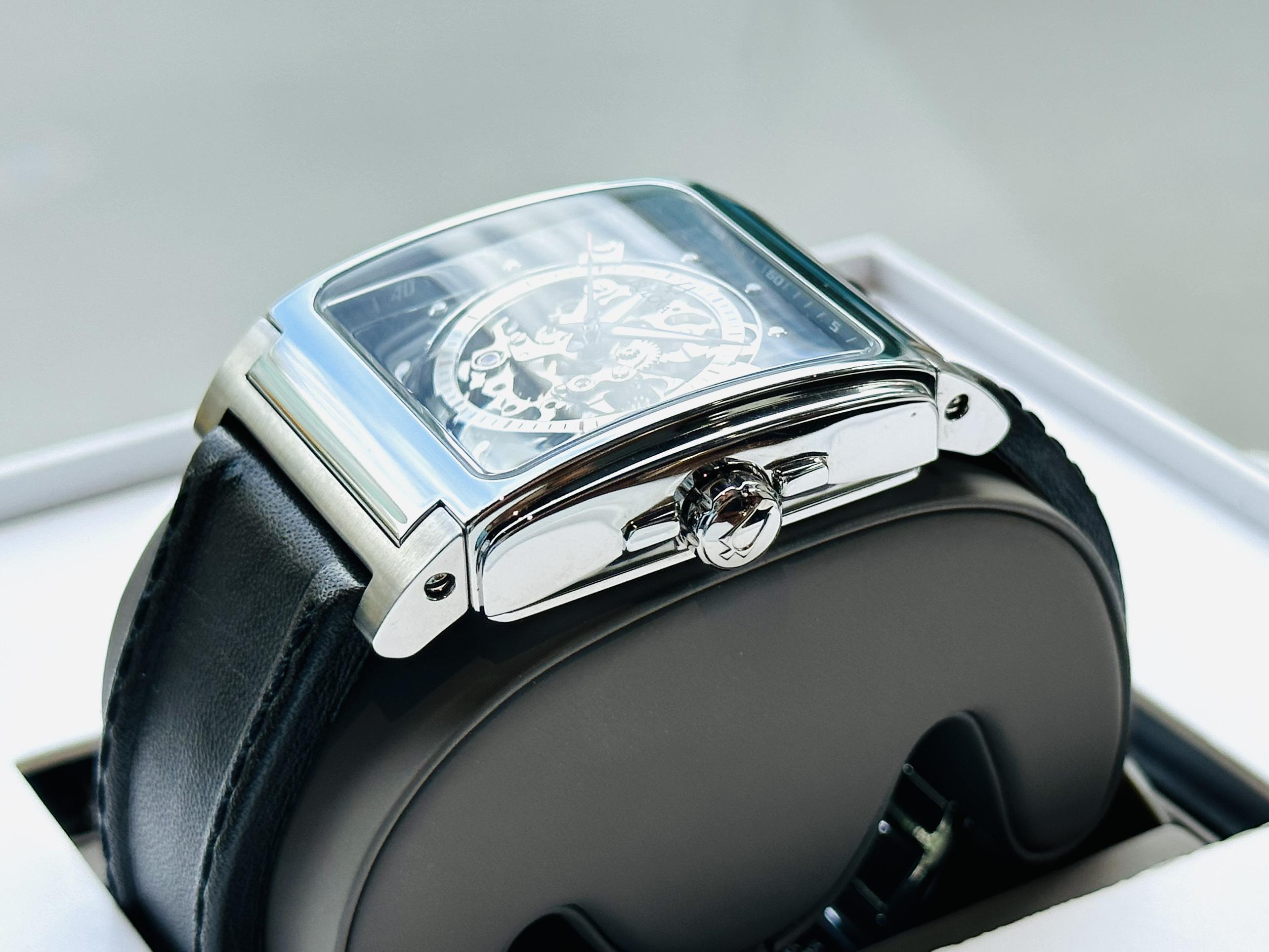 Đồng Hồ Nam BULOVA Automatic Mechanical Black Dial Strap Men's Watch 96A113 Chính Hãng