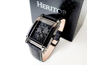 Đồng Hồ Nam Heritor Frederick Automatic Black Dial HR6106 Chính Hãng