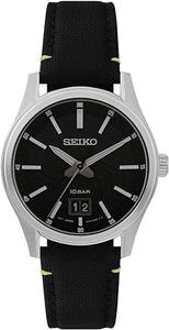 Đồng Hồ Nam SEIKO Big Date Quartz Black Dial Men's Watch SUR517P1 Chính Hãng