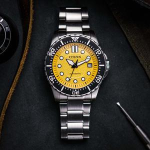 Đồng Hồ Nam CITIZEN Automatic Yellow Dial NJ0170-83Z Chính Hãng