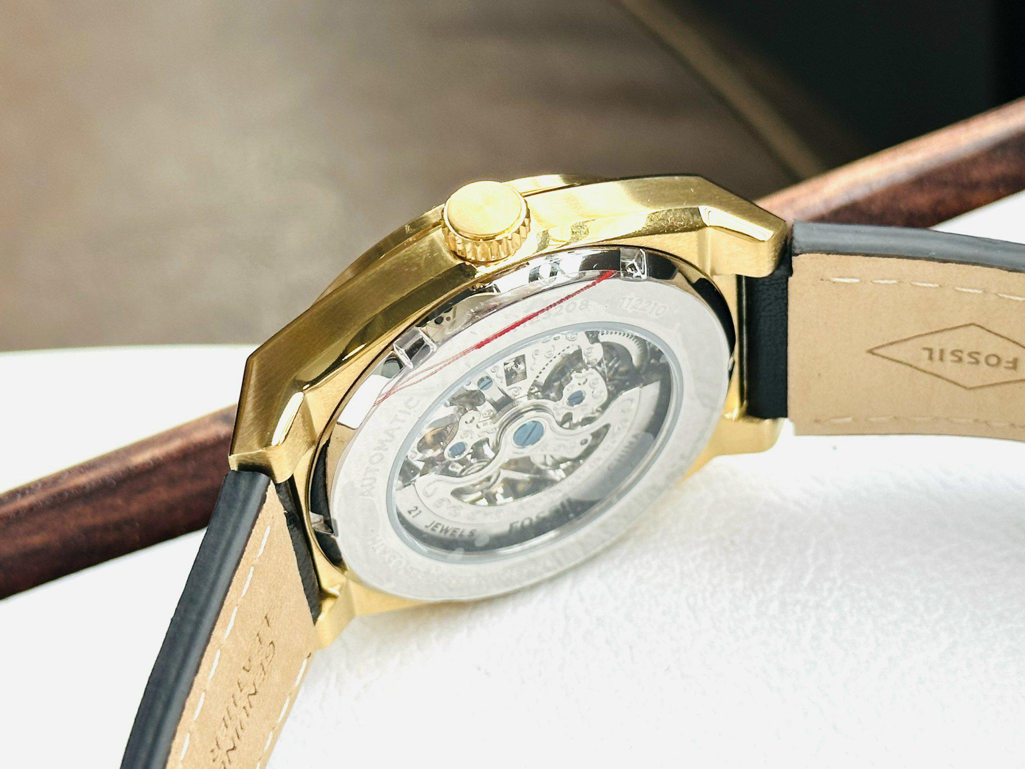 Đồng Hồ Nam Fossil Everett Automatic Black Dial Men Watch ME3208 Chính Hãng