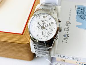 Đồng Hồ Nam Longines Conquest Silver Dial Chronograph L2.786.4.76.6 Chính Hãng