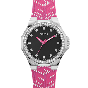 Đồng Hồ Nữ GUESS Pink Silver Tone Analog GW0598L1